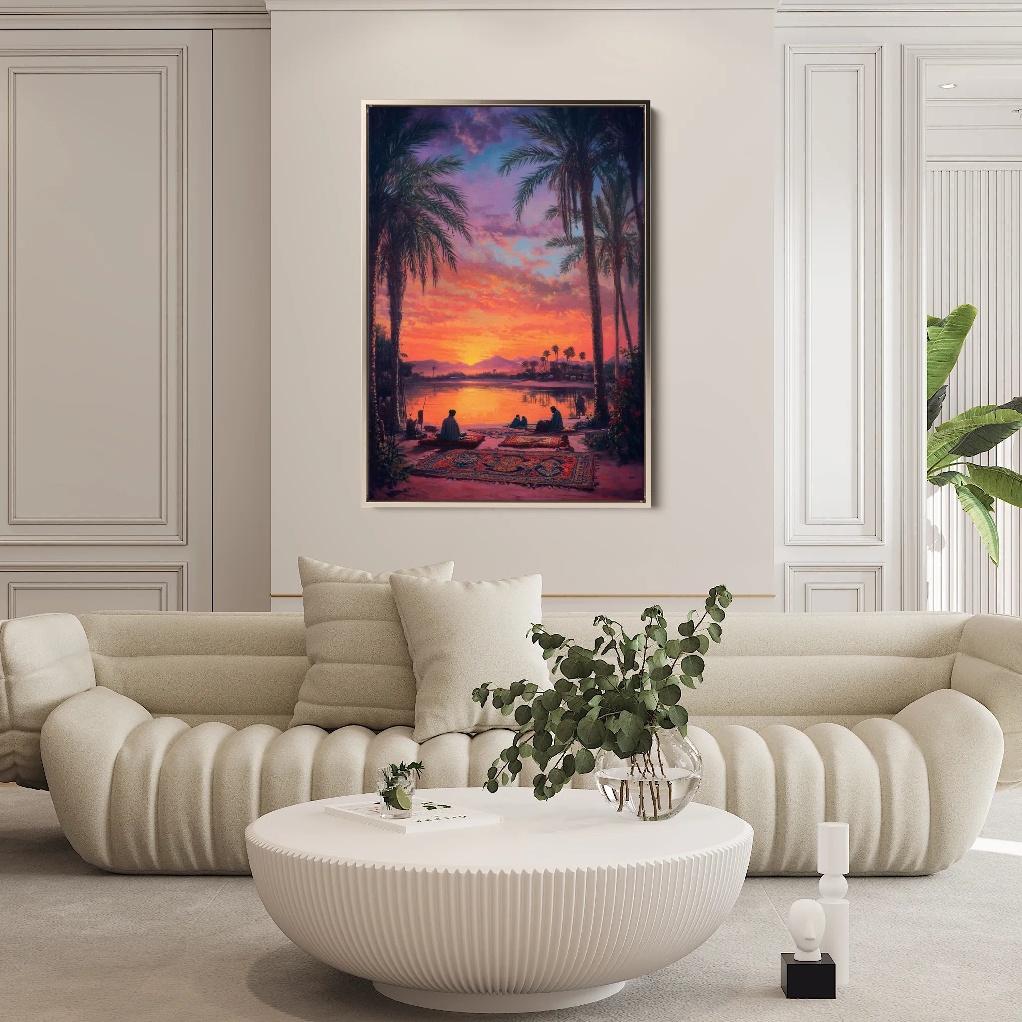 Orientalist 111 Canvas Art 18" x 24" / 45 x 60 cm / Black