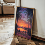 Orientalist 111 Canvas Art 18" x 24" / 45 x 60 cm / Black