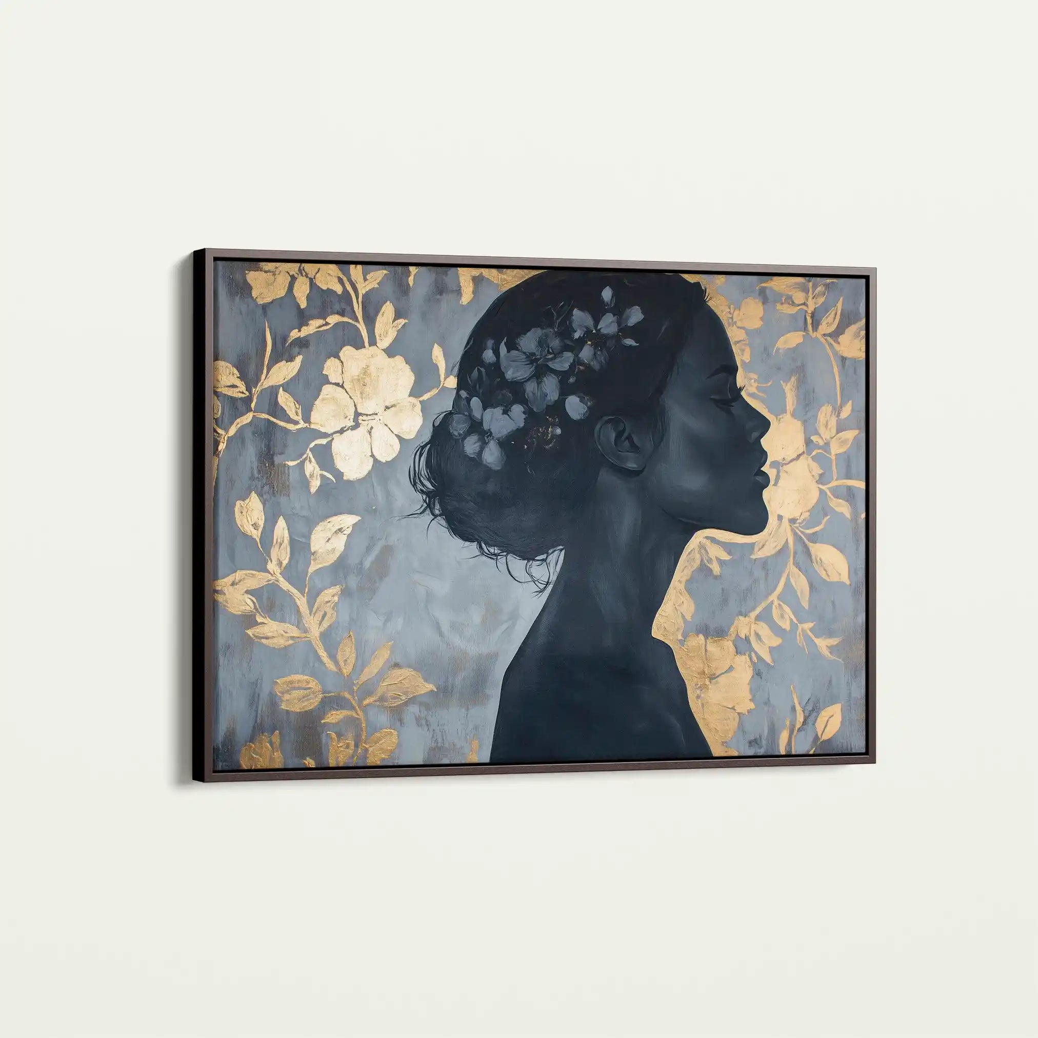 Portrait 111 Canvas Art 60 x 40 cm / Black