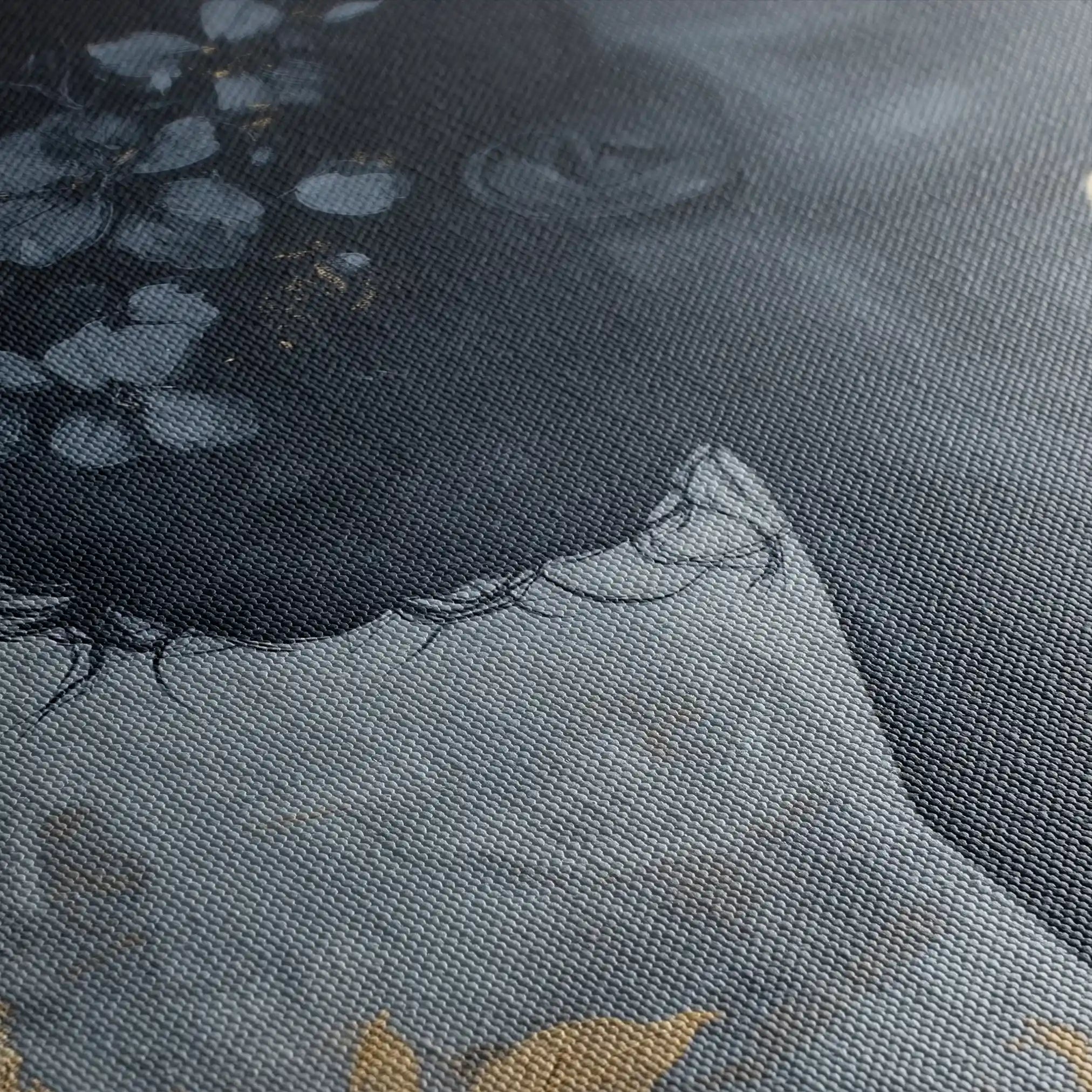 Portrait 111 Canvas Art 60 x 40 cm / Black