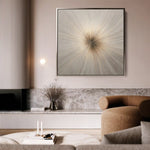 Abstract 1110 Canvas Art 60 x 60 cm / Black
