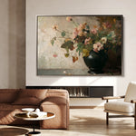 Floral 1111 Canvas Art 18" x 24" / 45 x 60 cm / Black