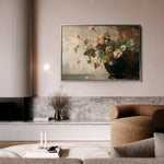 Floral 1111 Canvas Art 18" x 24" / 45 x 60 cm / Black