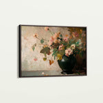 Floral 1111 Canvas Art 18" x 24" / 45 x 60 cm / Black