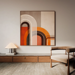 Abstract 1112 Canvas Art 60 x 60 cm / Black