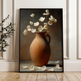 Floral 1112 Canvas Art 18" x 24" / 45 x 60 cm / Black