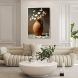 Floral 1112 Canvas Art 18" x 24" / 45 x 60 cm / Black
