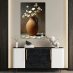 Floral 1112 Canvas Art 18" x 24" / 45 x 60 cm / Black