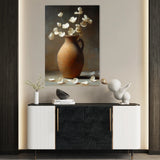 Floral 1112 Canvas Art 18" x 24" / 45 x 60 cm / Black