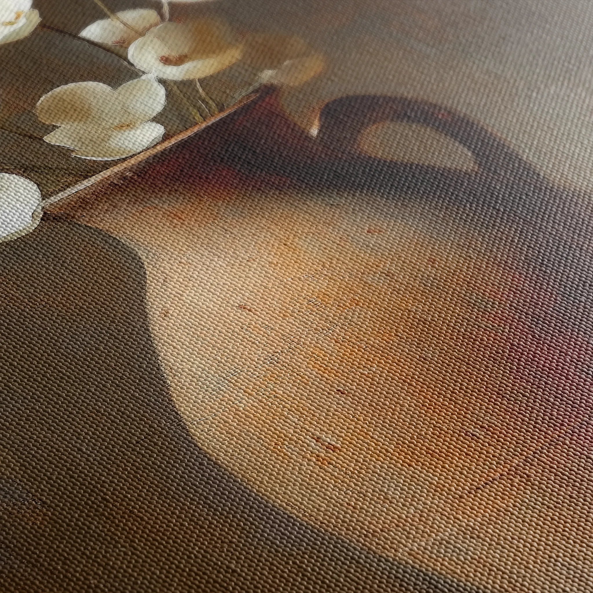 Floral 1112 Canvas Art 18" x 24" / 45 x 60 cm / Black