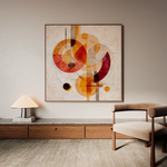 Abstract 1113 Canvas Art 60 x 60 cm / Black