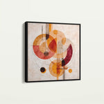 Abstract 1113 Canvas Art 60 x 60 cm / Black