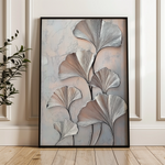 Floral 1113 Canvas Art 18" x 24" / 45 x 60 cm / Black