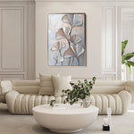 Floral 1113 Canvas Art 18" x 24" / 45 x 60 cm / Black