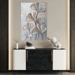 Floral 1113 Canvas Art 18" x 24" / 45 x 60 cm / Black
