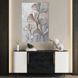 Floral 1113 Canvas Art 18" x 24" / 45 x 60 cm / Black
