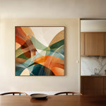 Abstract 1114 Canvas Art 16" x 16" / 40 x 40 cm / Black