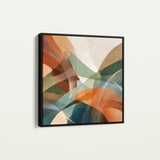 Abstract 1114 Canvas Art 16" x 16" / 40 x 40 cm / Black