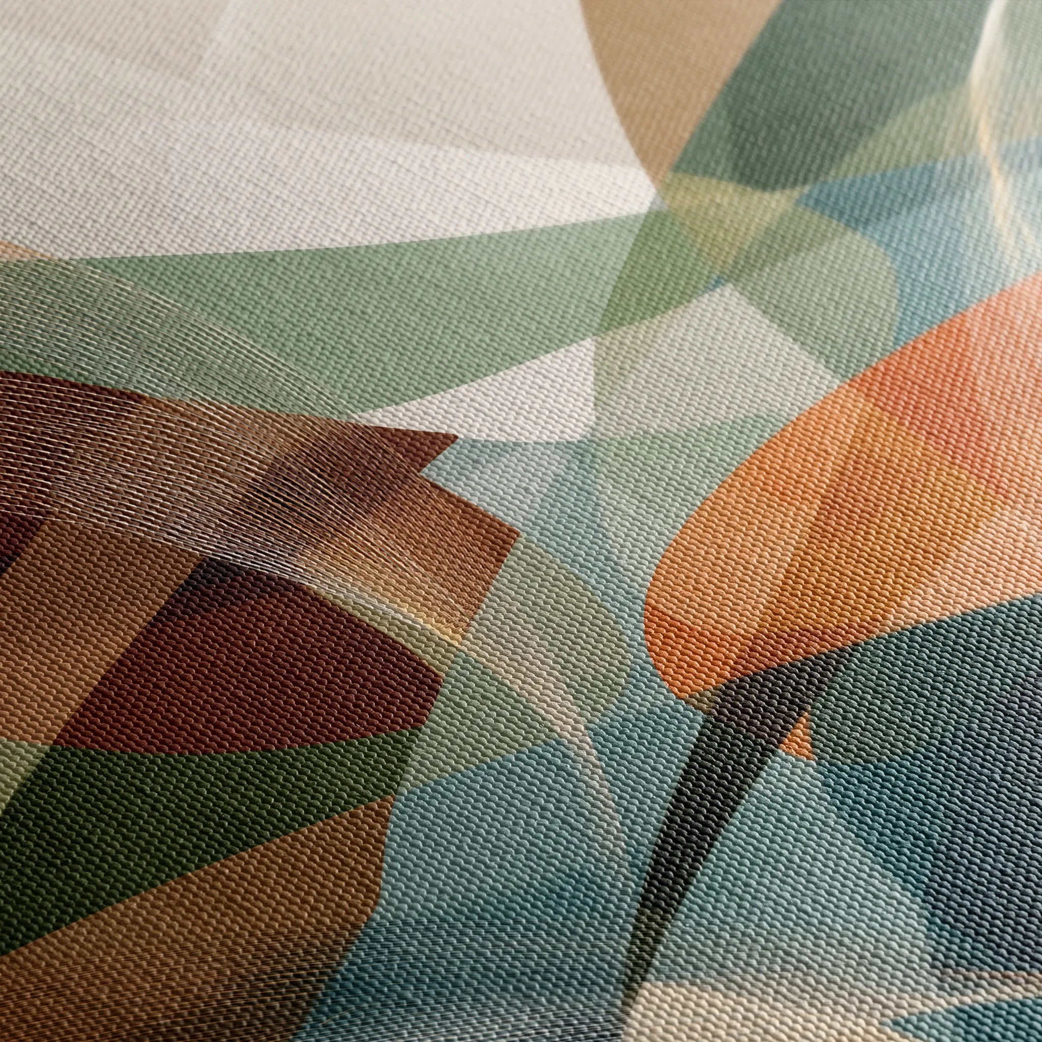 Abstract 1114 Canvas Art 16" x 16" / 40 x 40 cm / Black