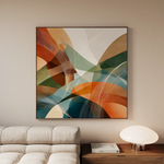 Abstract 1114 Canvas Art 60 x 60 cm / Black