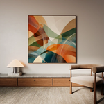 Abstract 1114 Canvas Art 60 x 60 cm / Black