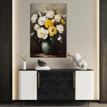 Floral 1114 Canvas Art 60 x 40 cm / Black