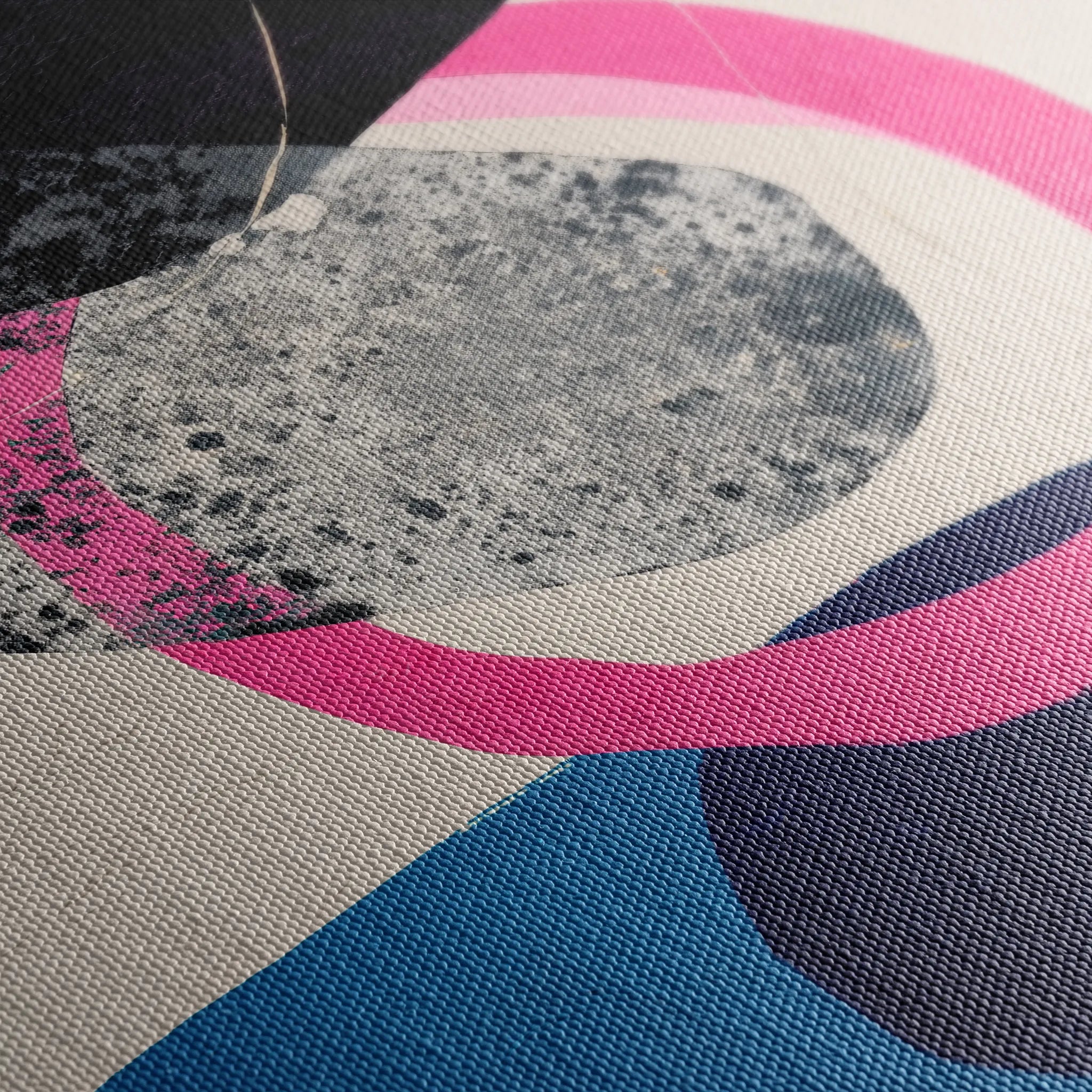 Abstract 1115 Canvas Art 16" x 16" / 40 x 40 cm / Black