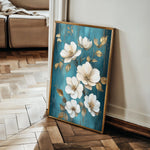 Floral 1115 Canvas Art 18" x 24" / 45 x 60 cm / Black