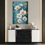 Floral 1115 Canvas Art 18" x 24" / 45 x 60 cm / Black