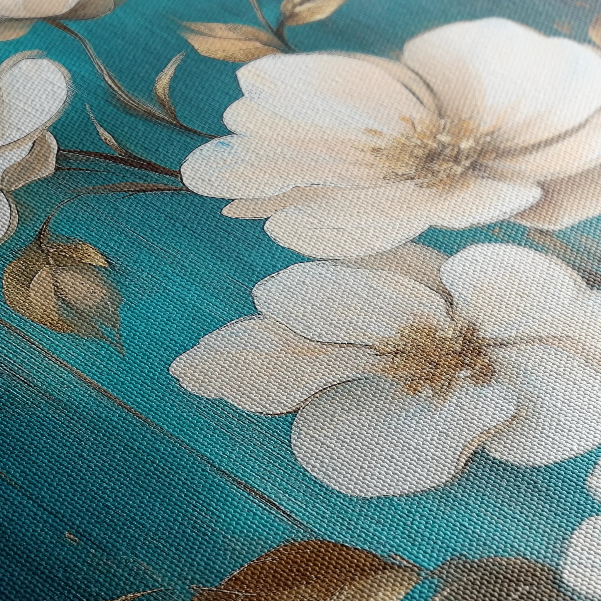 Floral 1115 Canvas Art 18" x 24" / 45 x 60 cm / Black