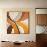 Abstract 1116 Canvas Art 16" x 16" / 40 x 40 cm / Black