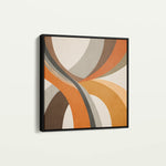 Abstract 1116 Canvas Art 16" x 16" / 40 x 40 cm / Black