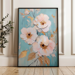 Floral 1116 Canvas Art 18" x 24" / 45 x 60 cm / Black