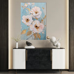 Floral 1116 Canvas Art 18" x 24" / 45 x 60 cm / Black