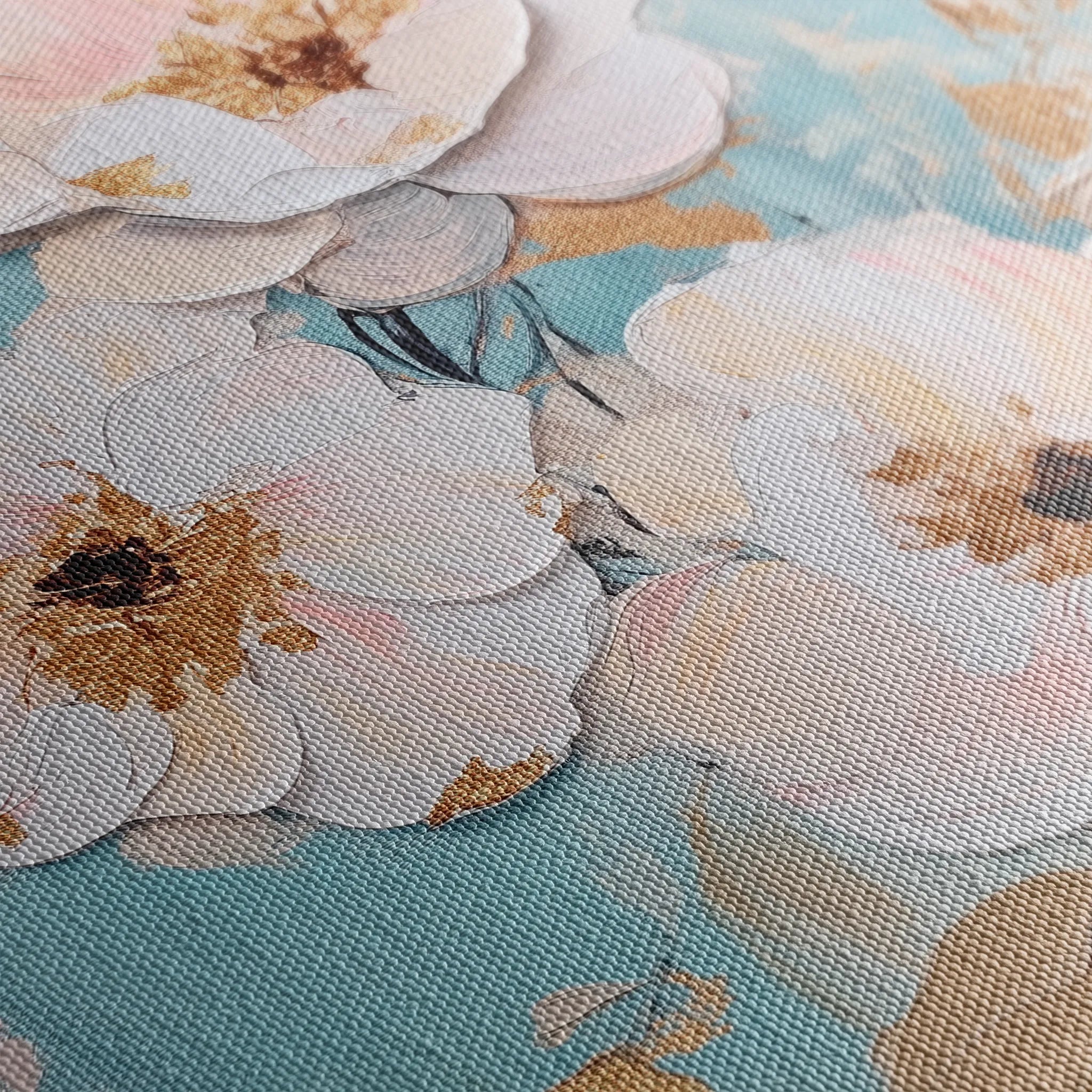 Floral 1116 Canvas Art 18" x 24" / 45 x 60 cm / Black