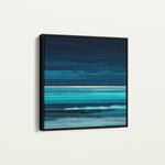 Abstract 1117 Canvas Art 16" x 16" / 40 x 40 cm / Black