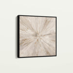 Abstract 1118 Canvas Art 16" x 16" / 40 x 40 cm / Black