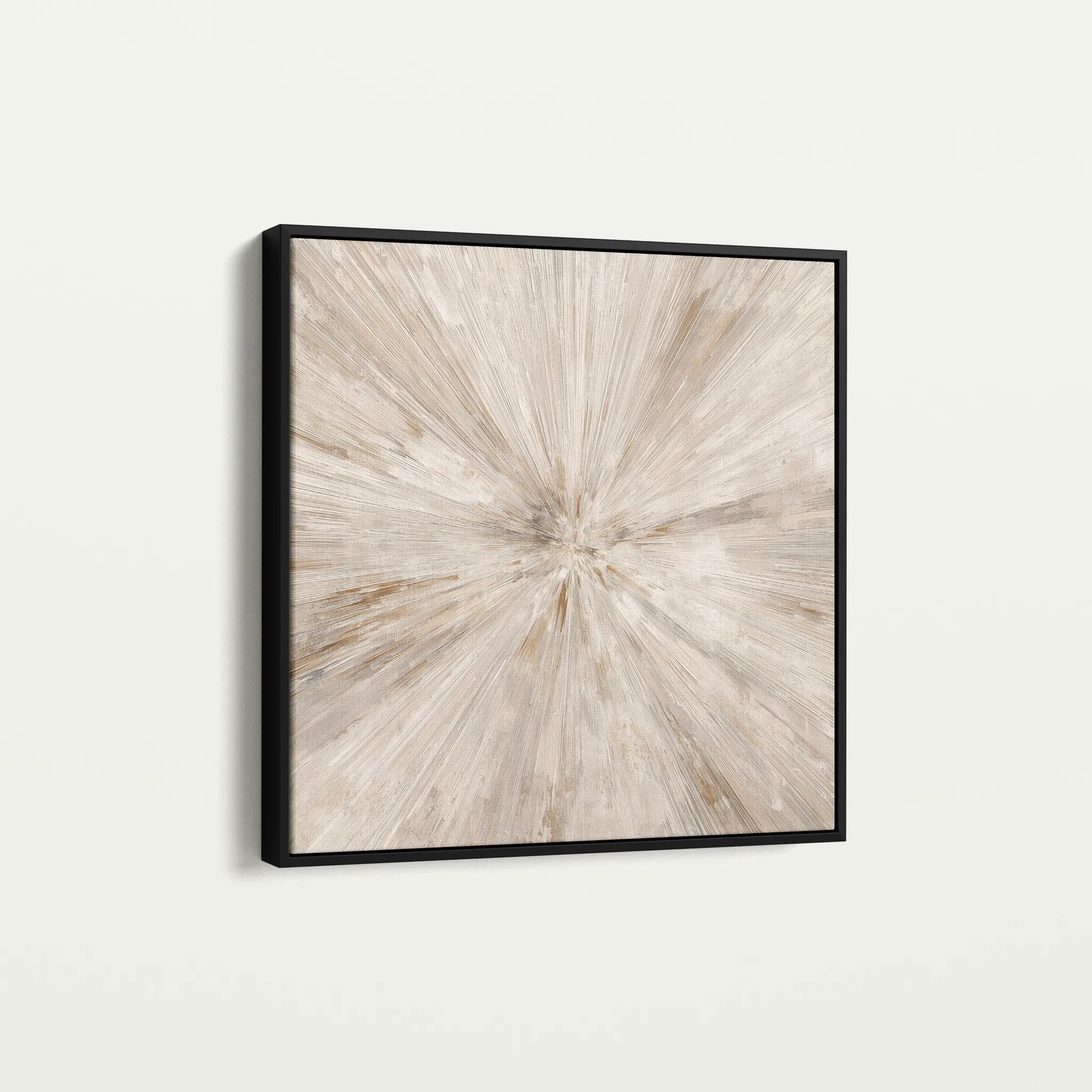 Abstract 1118 Canvas Art 16" x 16" / 40 x 40 cm / Black