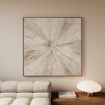 Abstract 1118 Canvas Art 60 x 60 cm / Black