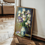 Floral 1118 Canvas Art 18" x 24" / 45 x 60 cm / Black