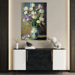 Floral 1118 Canvas Art 18" x 24" / 45 x 60 cm / Black