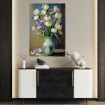 Floral 1118 Canvas Art 60 x 40 cm / Black