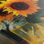 Floral 1119 Canvas Art 18" x 24" / 45 x 60 cm / Black