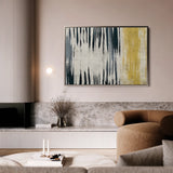 Abstract 112 Canvas Art 18" x 24" / 45 x 60 cm / Black