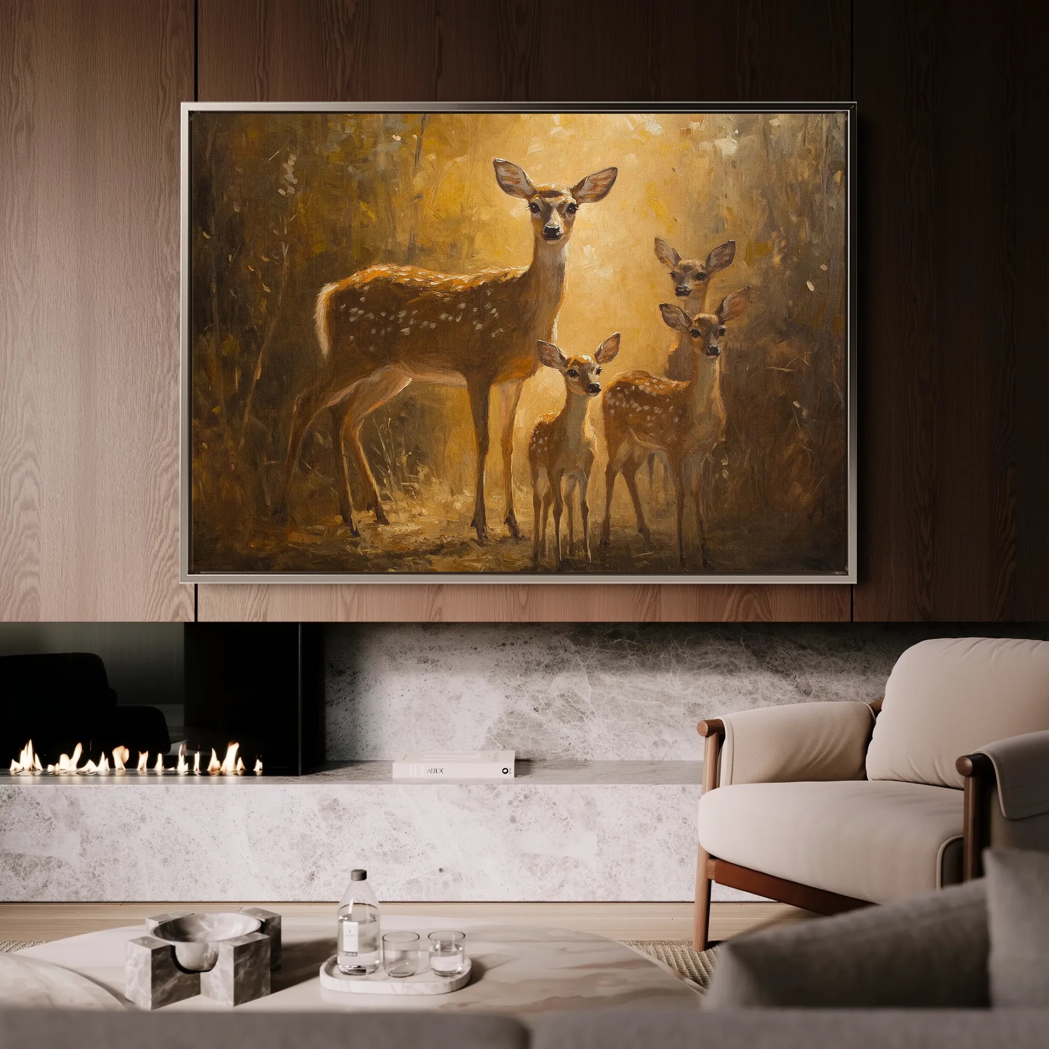 Animals 112 Canvas Art 18" x 24" / 45 x 60 cm / Black