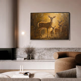 Animals 112 Canvas Art 18" x 24" / 45 x 60 cm / Black