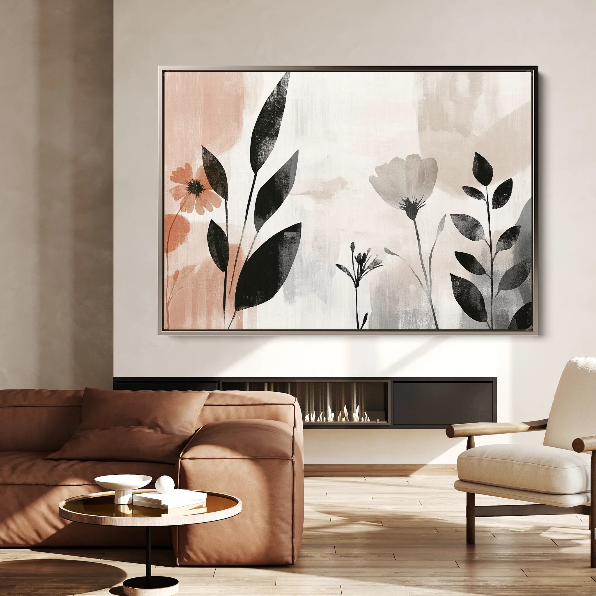 Boho 112 Canvas Art 18" x 24" / 45 x 60 cm / Black