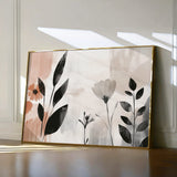 Boho 112 Canvas Art 18" x 24" / 45 x 60 cm / Black