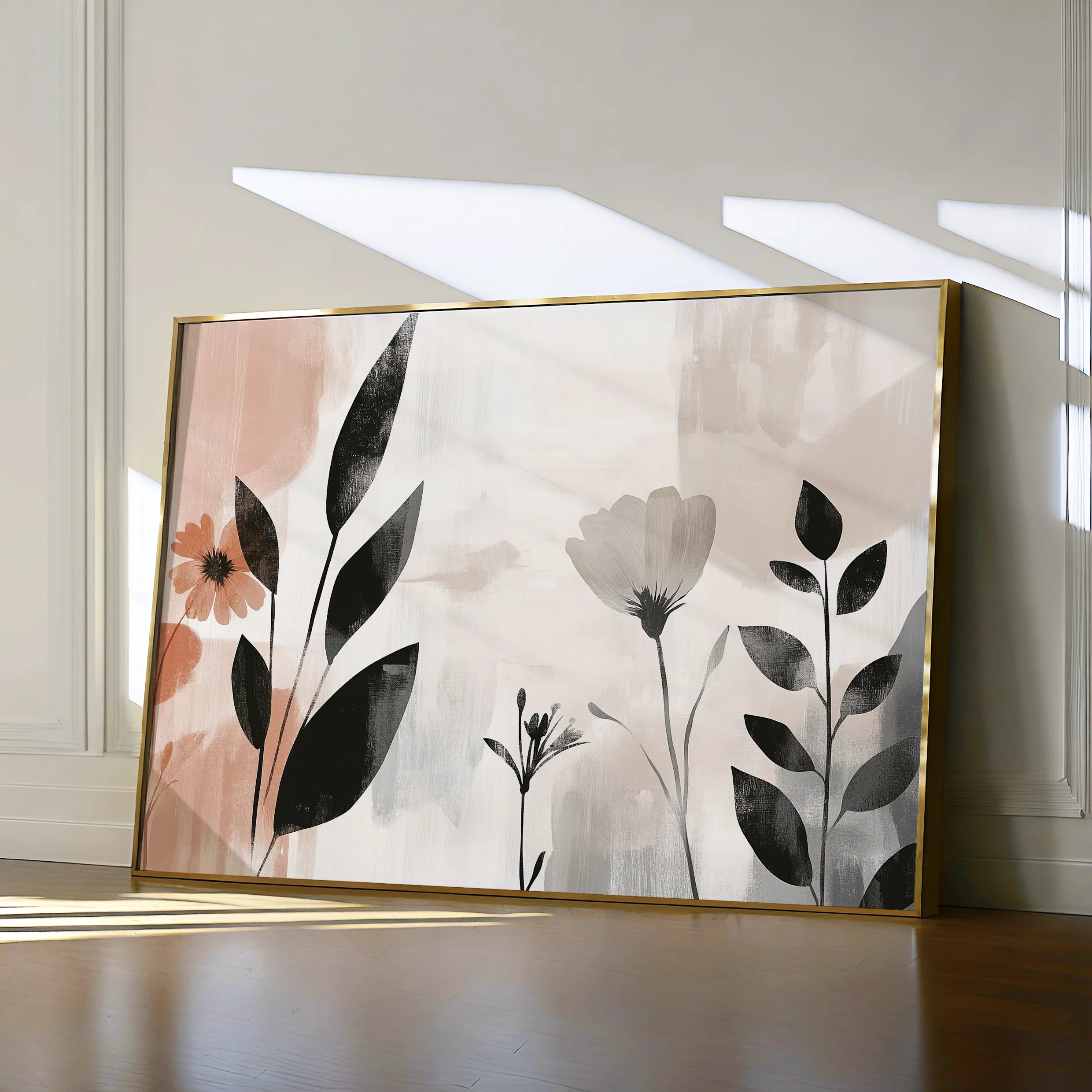 Boho 112 Canvas Art 18" x 24" / 45 x 60 cm / Black
