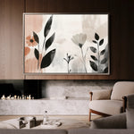 Boho 112 Canvas Art 18" x 24" / 45 x 60 cm / Black